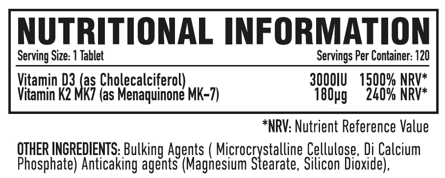Per4m D3 Plus K2 120 Tabs