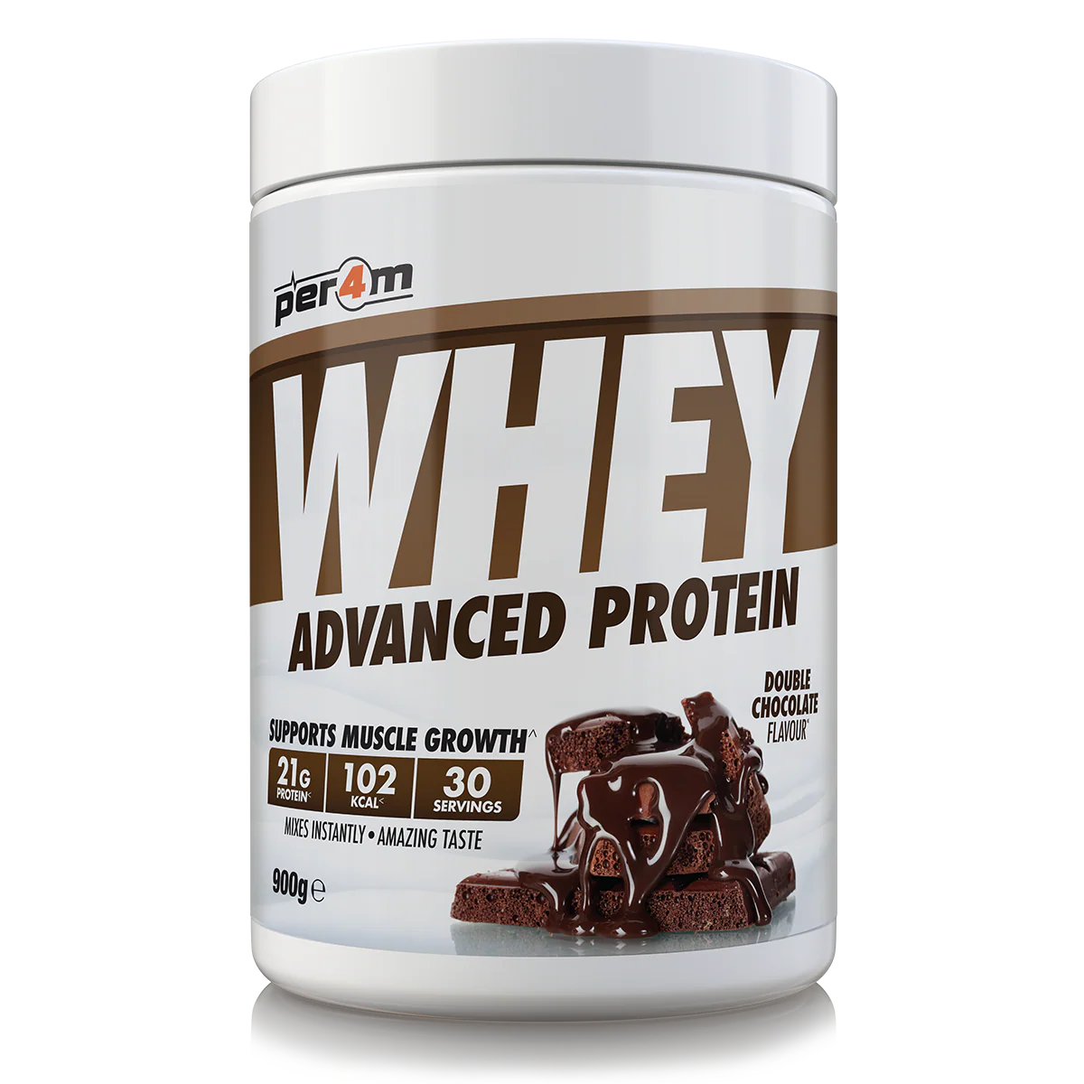 Per4m Advanced Whey Protein 900g Double Chocolate