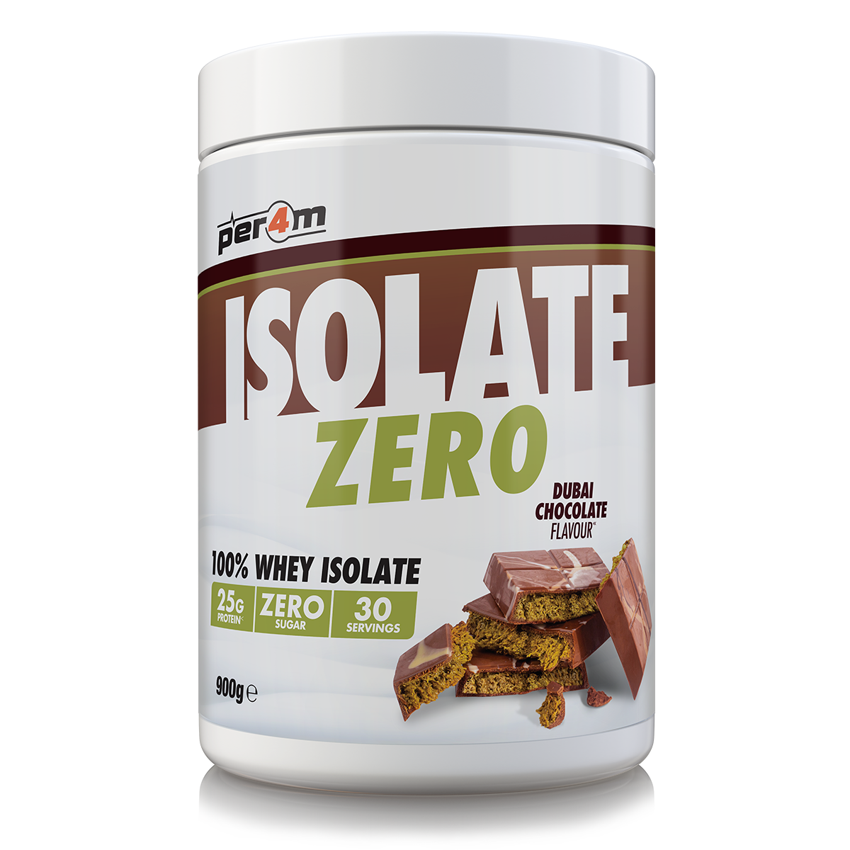 Per4m Isolate Zero 900g - Dubai Chocolate