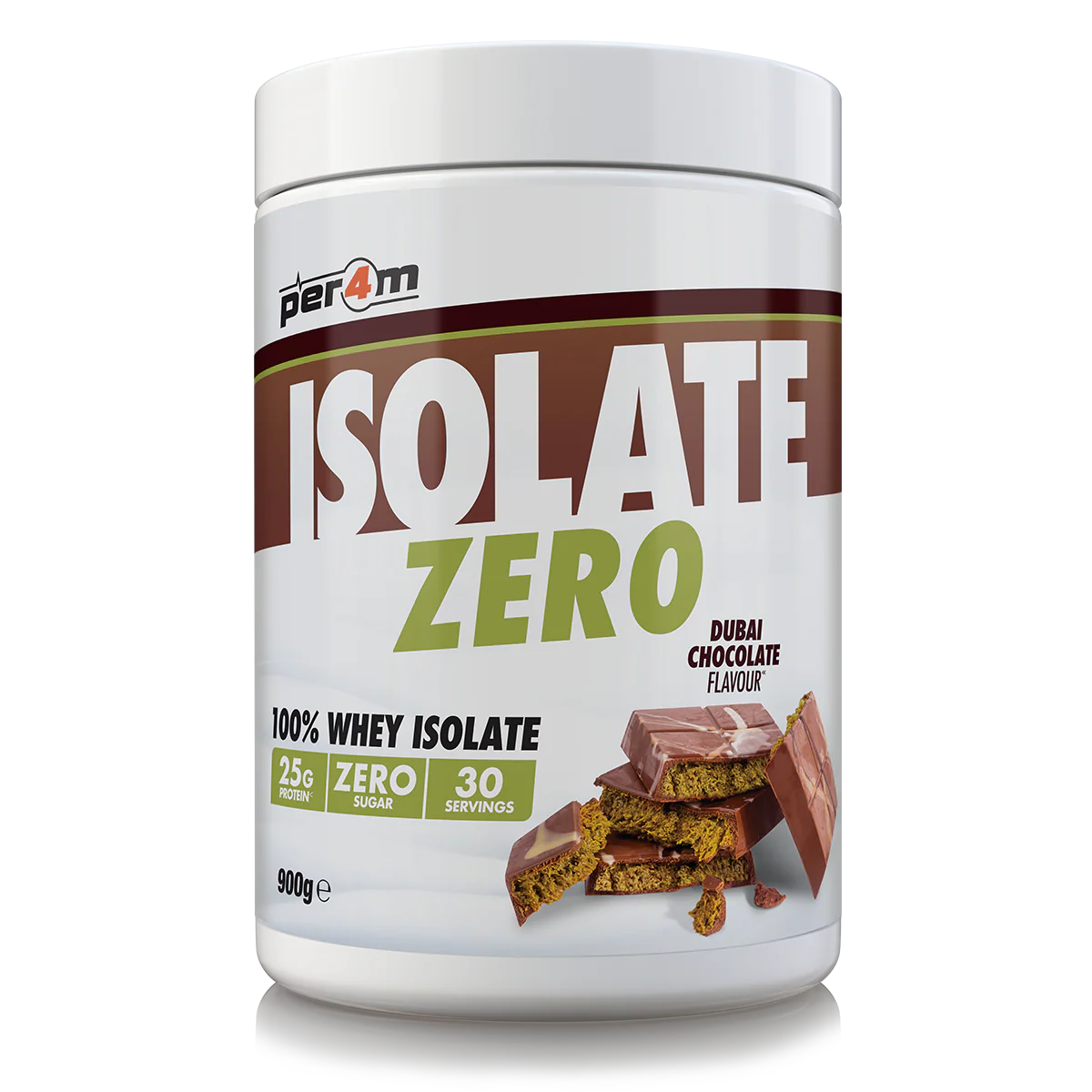 Per4m Isolate Zero 900g Dubai Chocolate