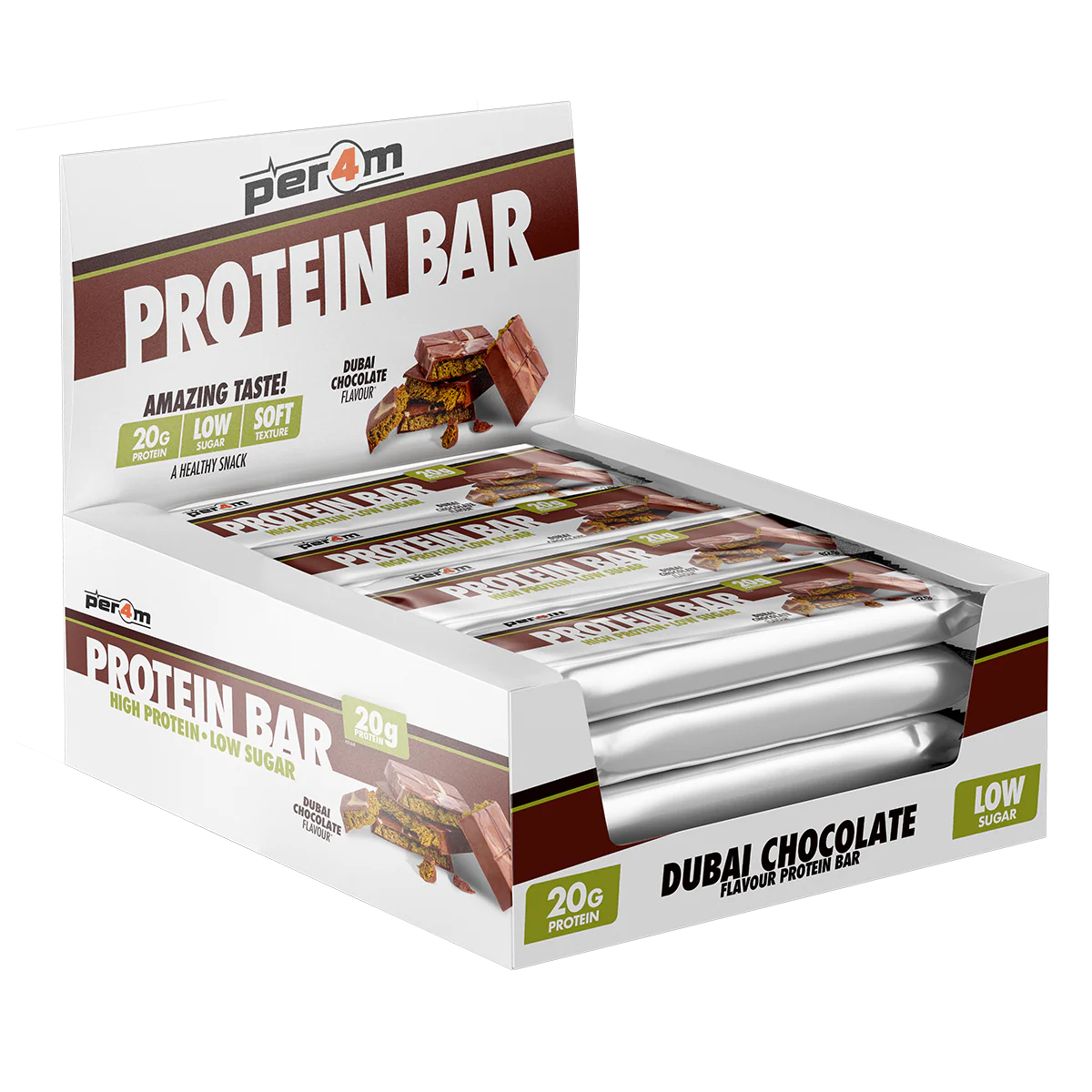Per4m Protein Bar 12x62g Dubai Chocolate
