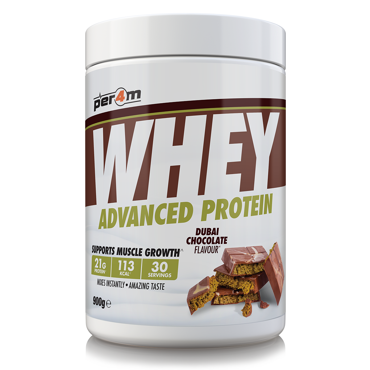 Per4m Advanced Whey Protein 900g - Dubai Chocolate