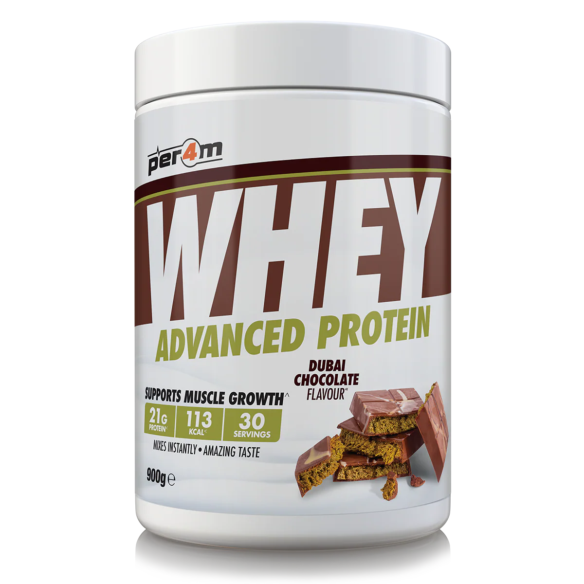 Per4m Advanced Whey Protein 900g Dubai Chocolate