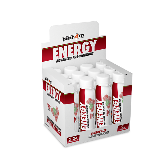 Per4m Energy Pre Workout Shot 12x100ml - Cherry Fizz