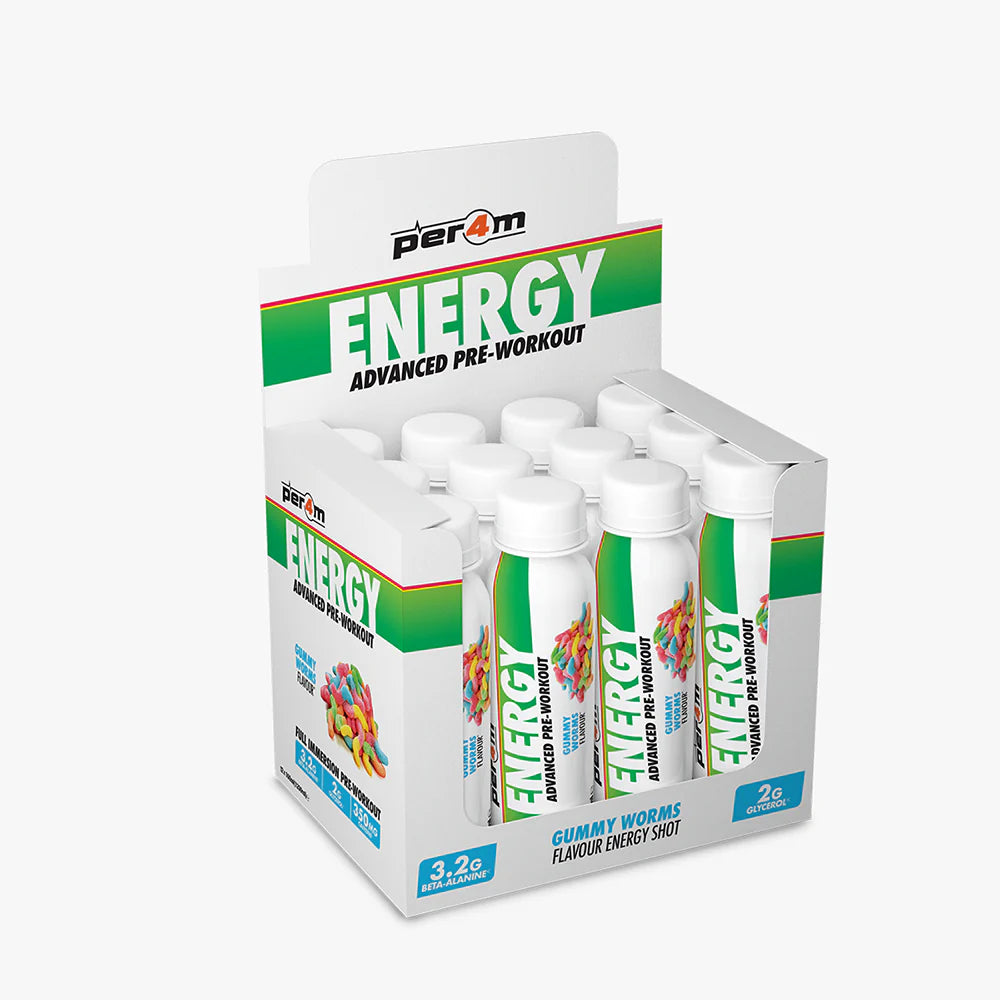 Per4m Energy Pre Workout Shot 12x100ml Gummy Worms