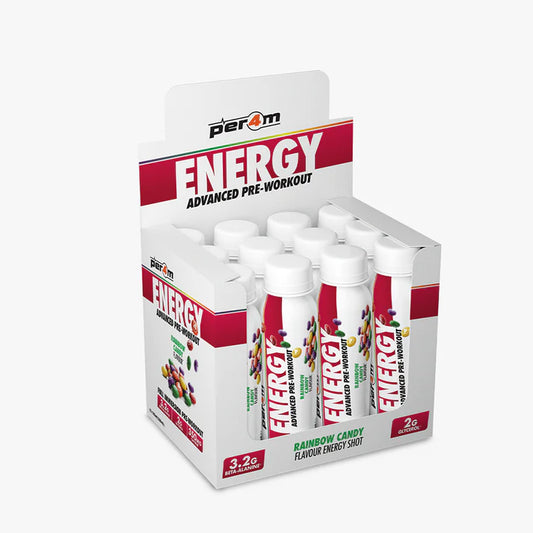Per4m Energy Pre Workout Shot 12x100ml Rainbow Candy