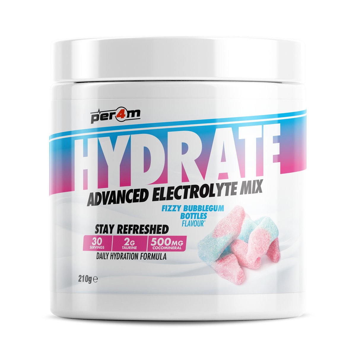 Per4m Hydrate 210g - Fizzy Bubblegum Bottles
