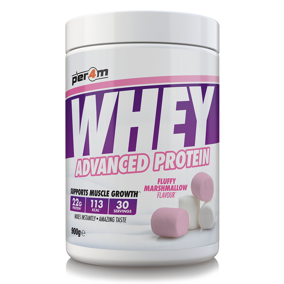 Per4m Advanced Whey Protein 900g - Fluffy Marshmallow