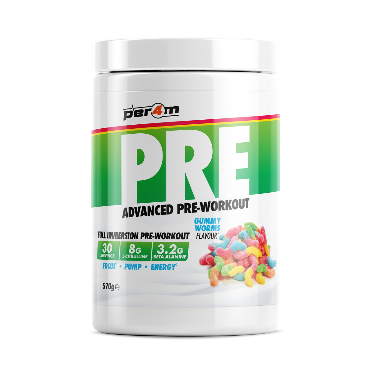 Per4m Pre 570g - Gummy Worms