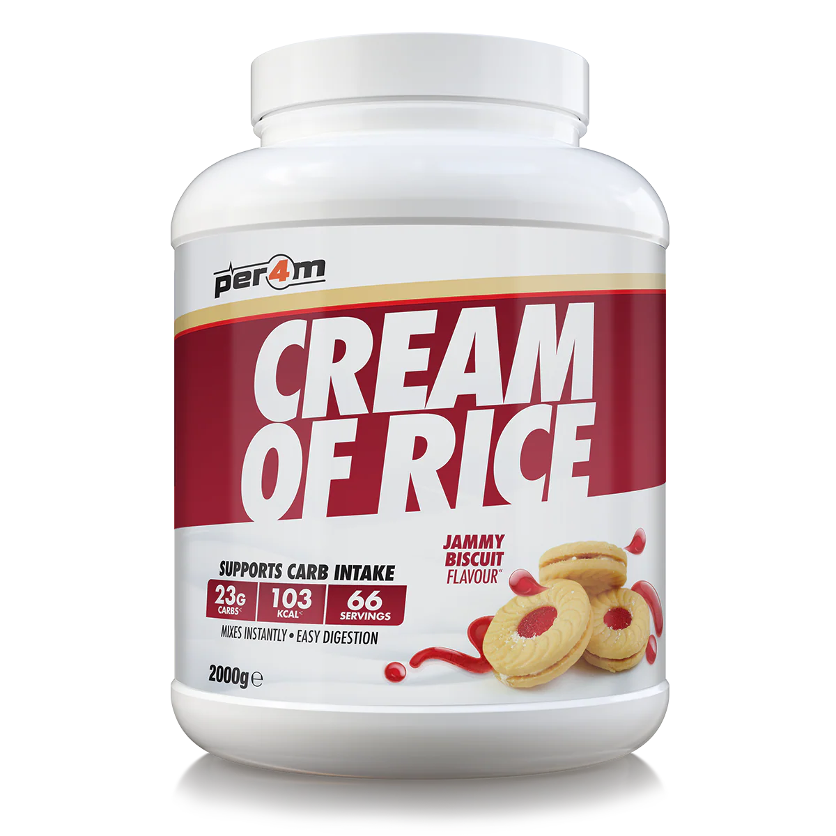 Per4m Cream of Rice 2kg Jammy Biscuit