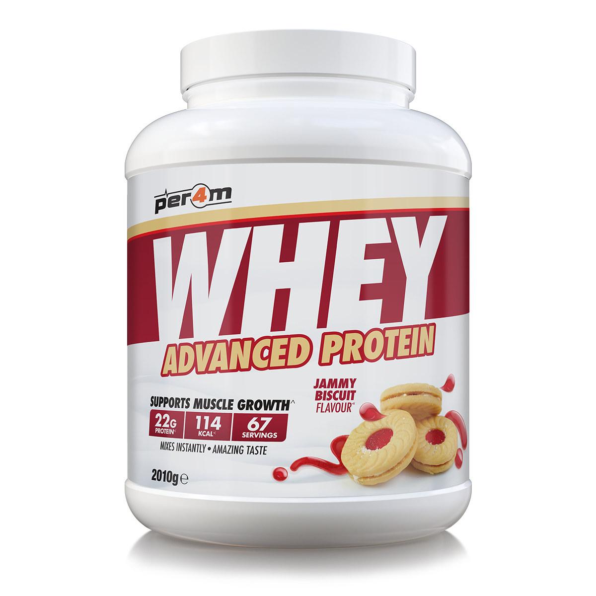 Per4m Advanced Whey Protein 2.01kg - Jammy Biscuit