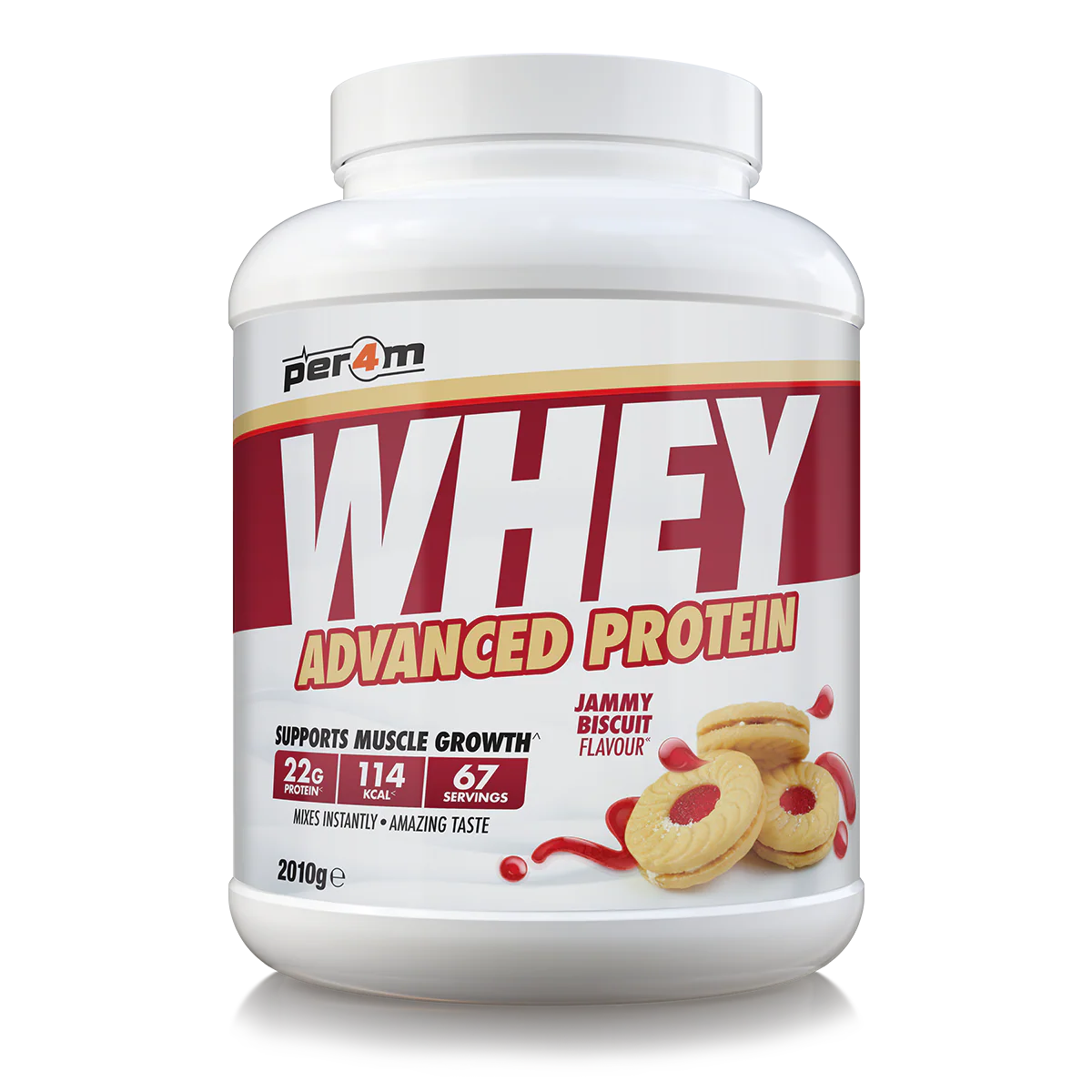 Per4m Advanced Whey Protein 2.01kg Jammy Biscuit