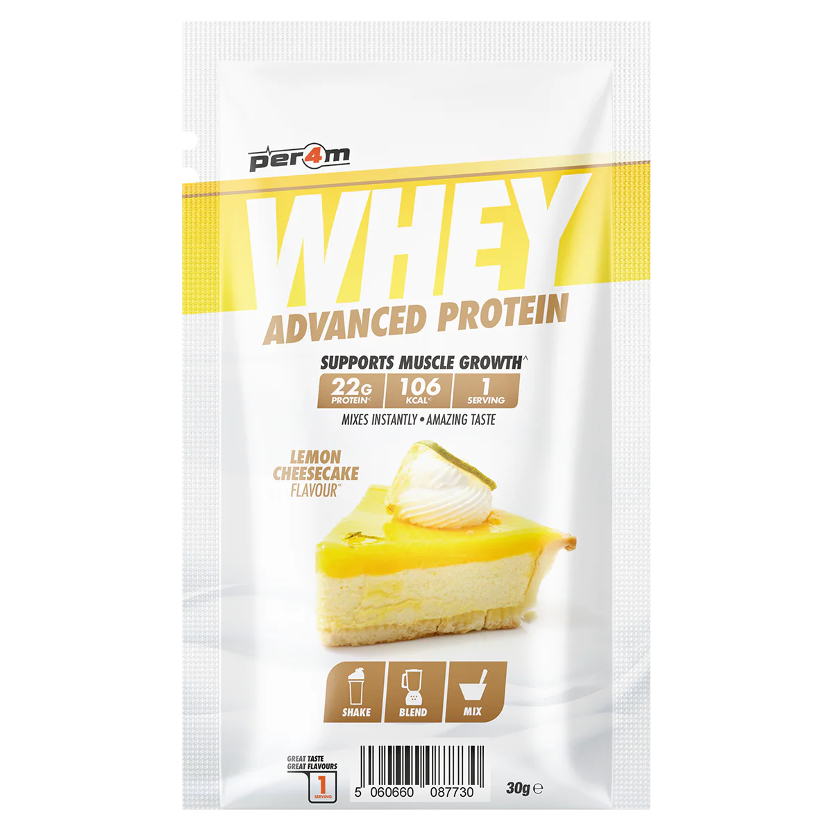 Per4m Advanced Whey Protein Sachet 30g Lemon Cheesecake