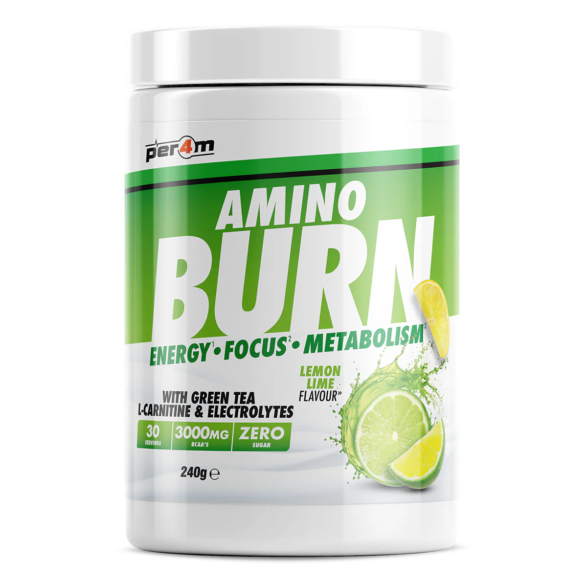 Per4m Amino Burn 240g Lemon Lime