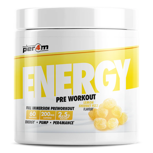 Per4m Energy Pre Workout 390g Lemon Sherbet Fizz