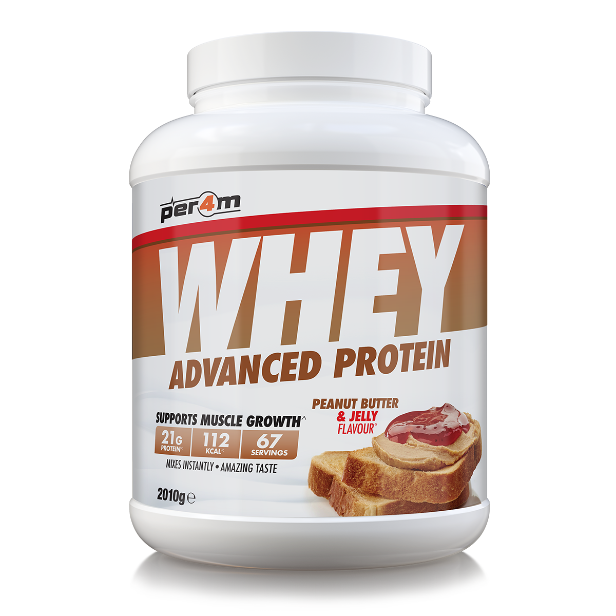 Per4m Advanced Whey Protein 2.01kg - Peanut Butter & Jelly