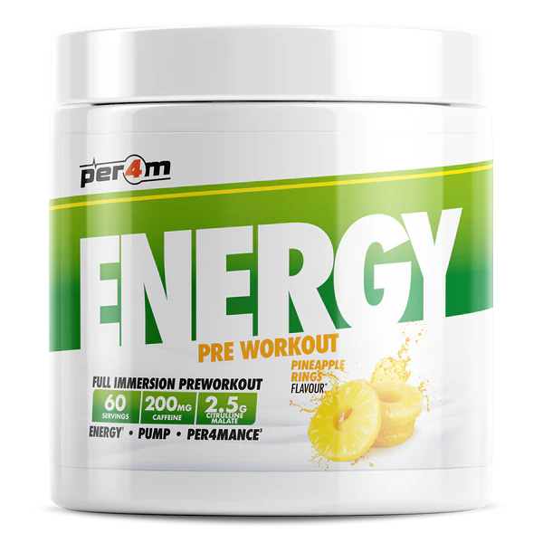 Per4m Energy Pre Workout 390g Pineapple Rings