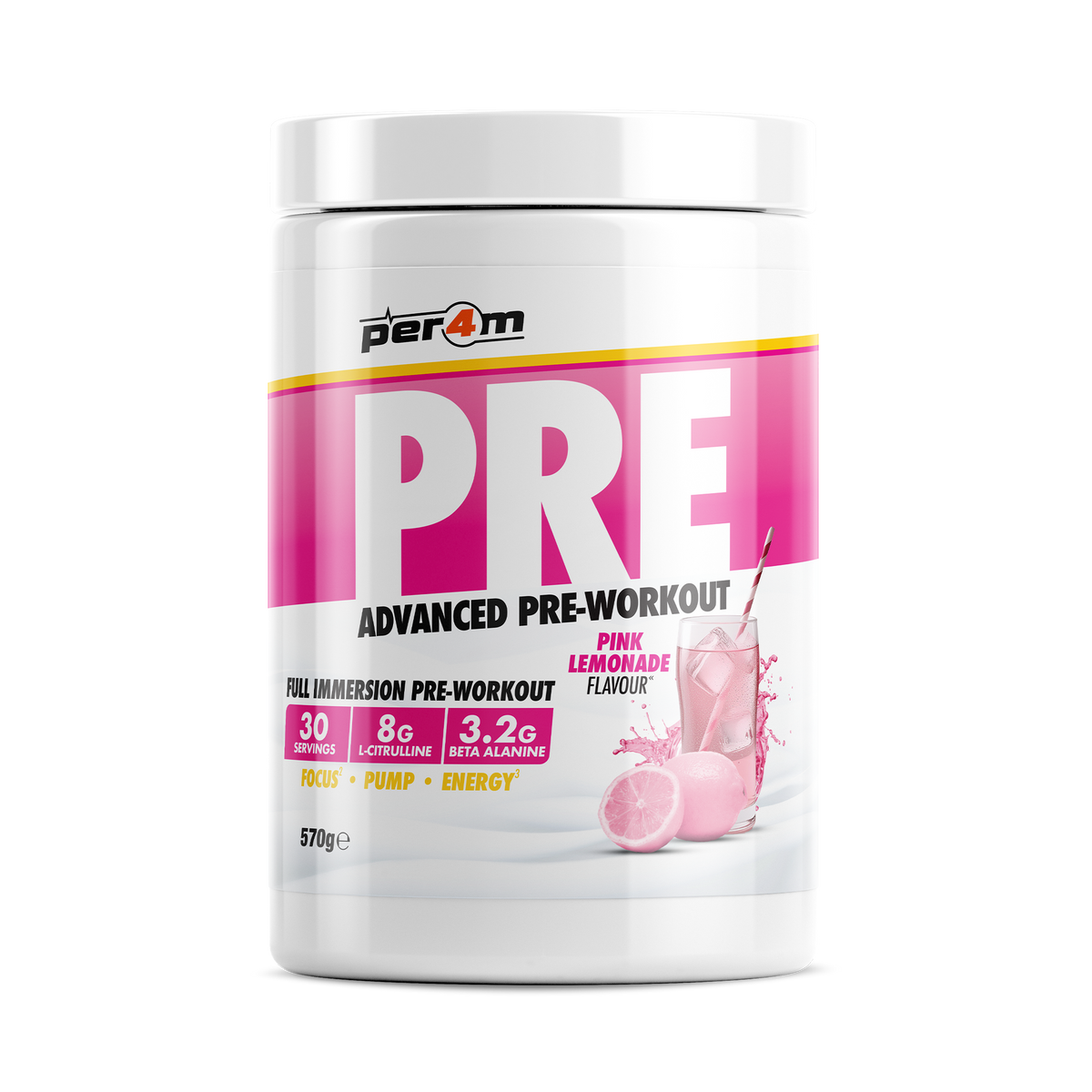 Per4m Pre 570g - Pink Lemonade