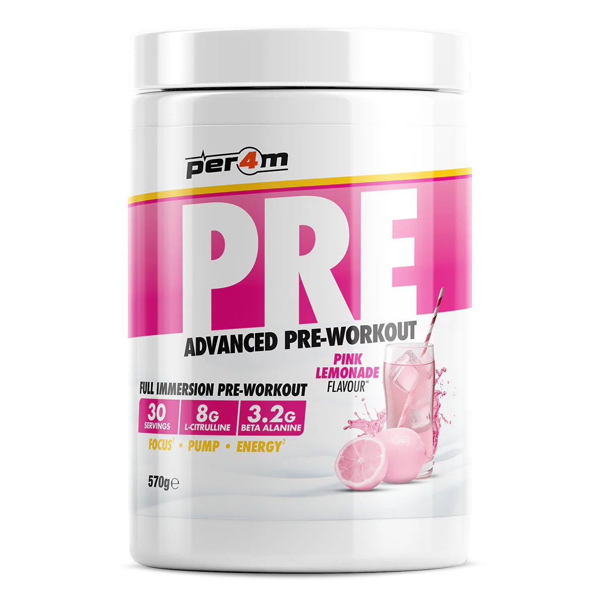 Per4m Pre 570g Pink Lemonade