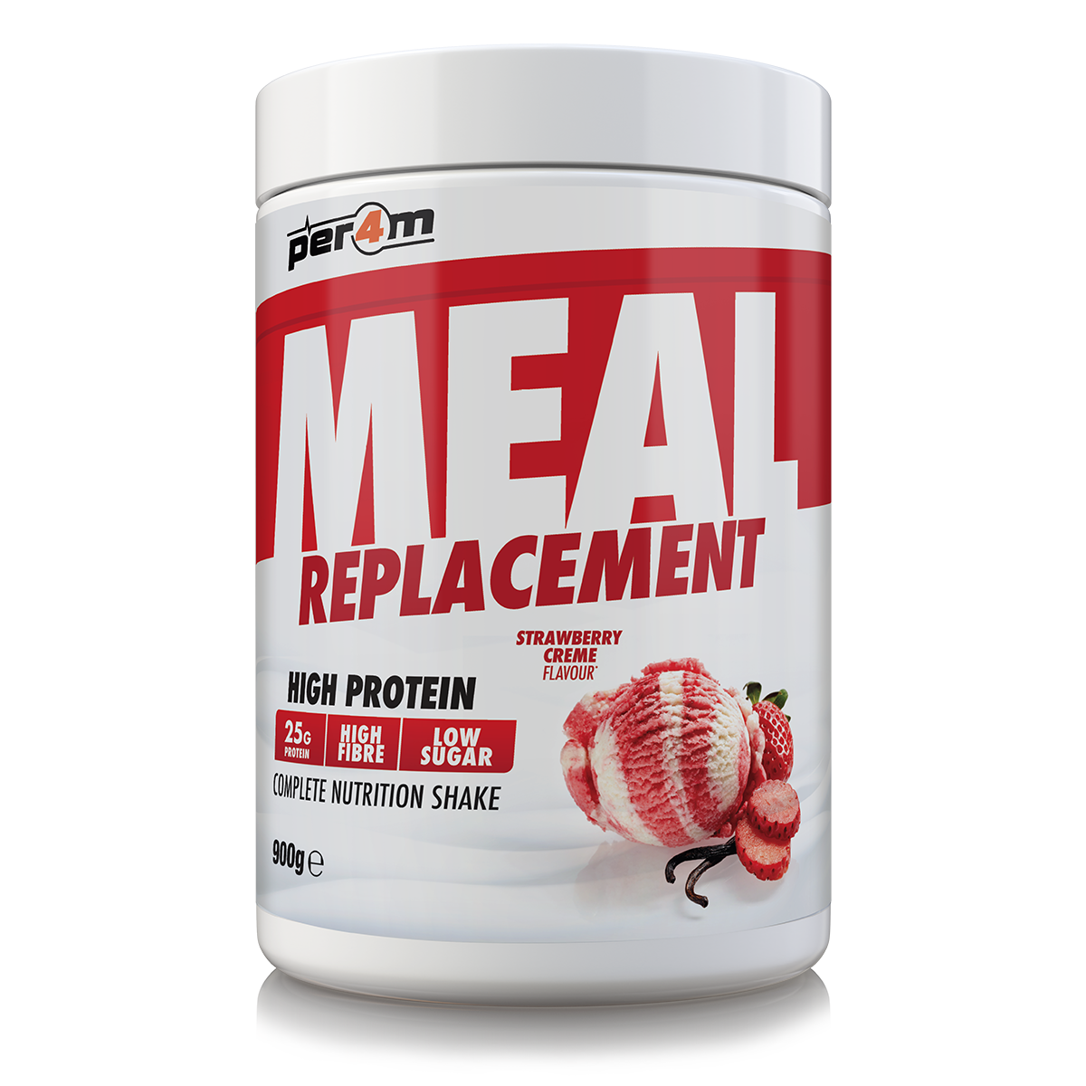 Per4m Meal Replacement 900g - Strawberry Creme