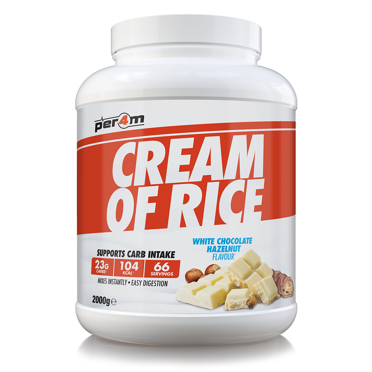 Per4m Cream of Rice 2kg - White Chocolate Hazelnut