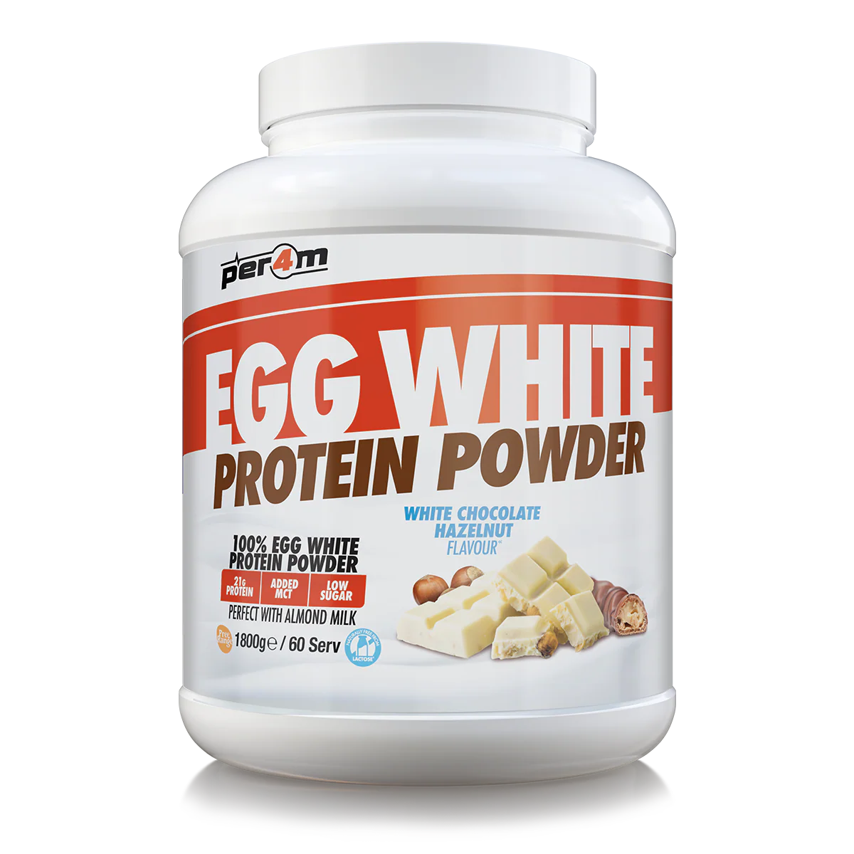 Per4m Egg Protein 1.8kg White Chocolate Hazelnut