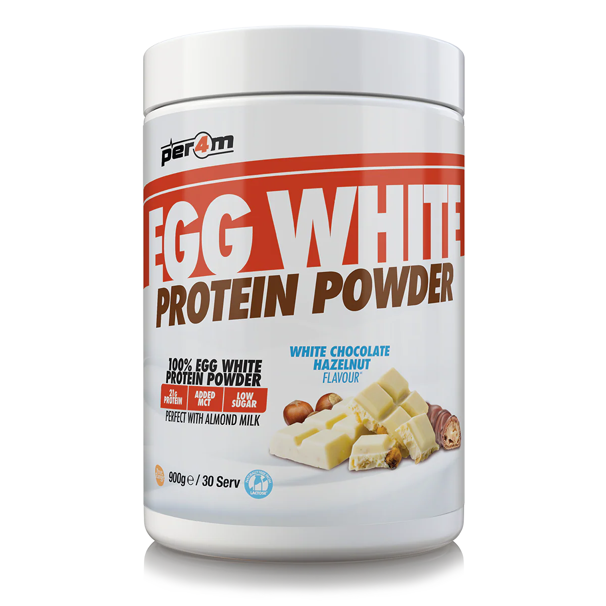 Per4m Egg Protein 900g White Chocolate Hazelnut