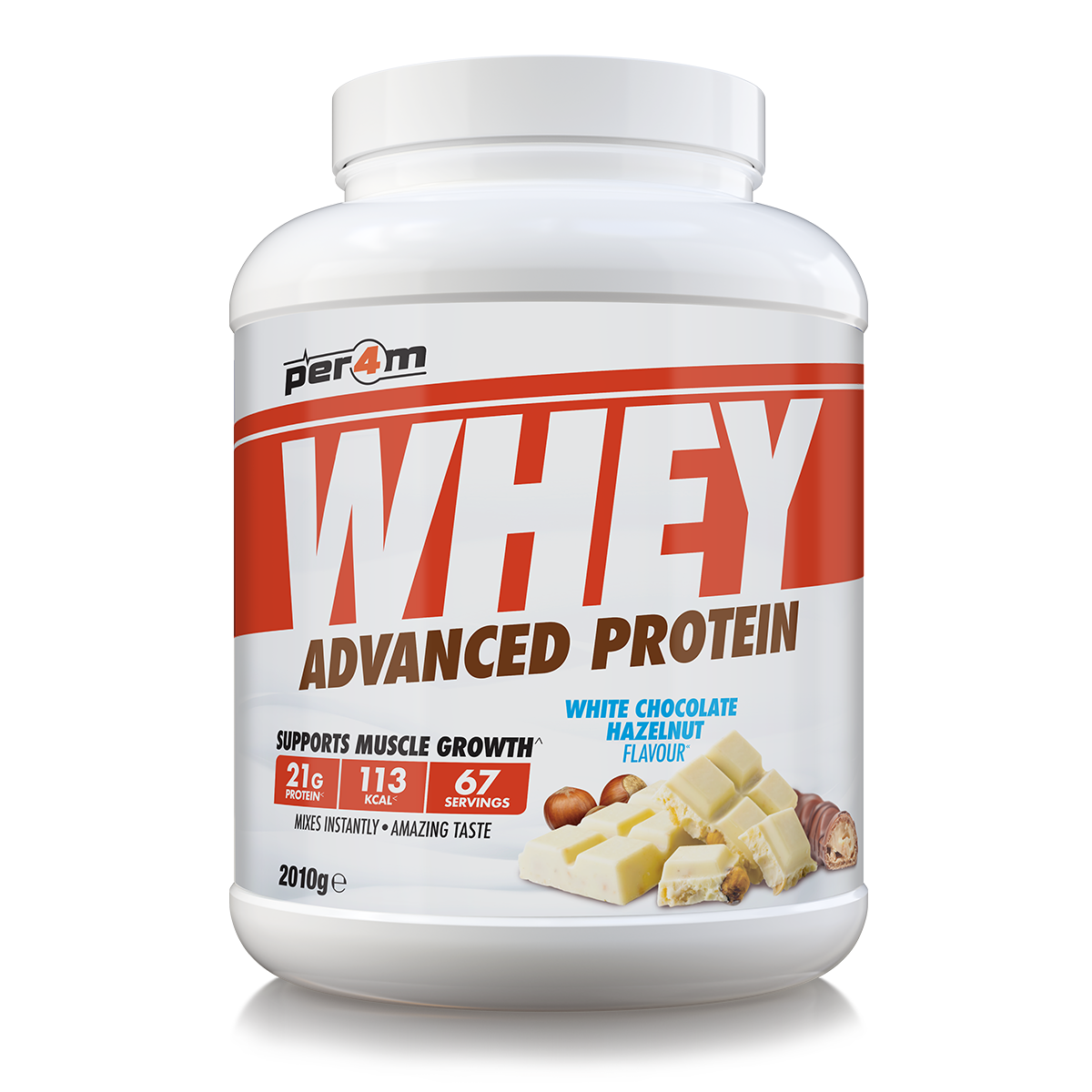 Per4m Advanced Whey Protein 2.01kg - Raspberry White Chocolate