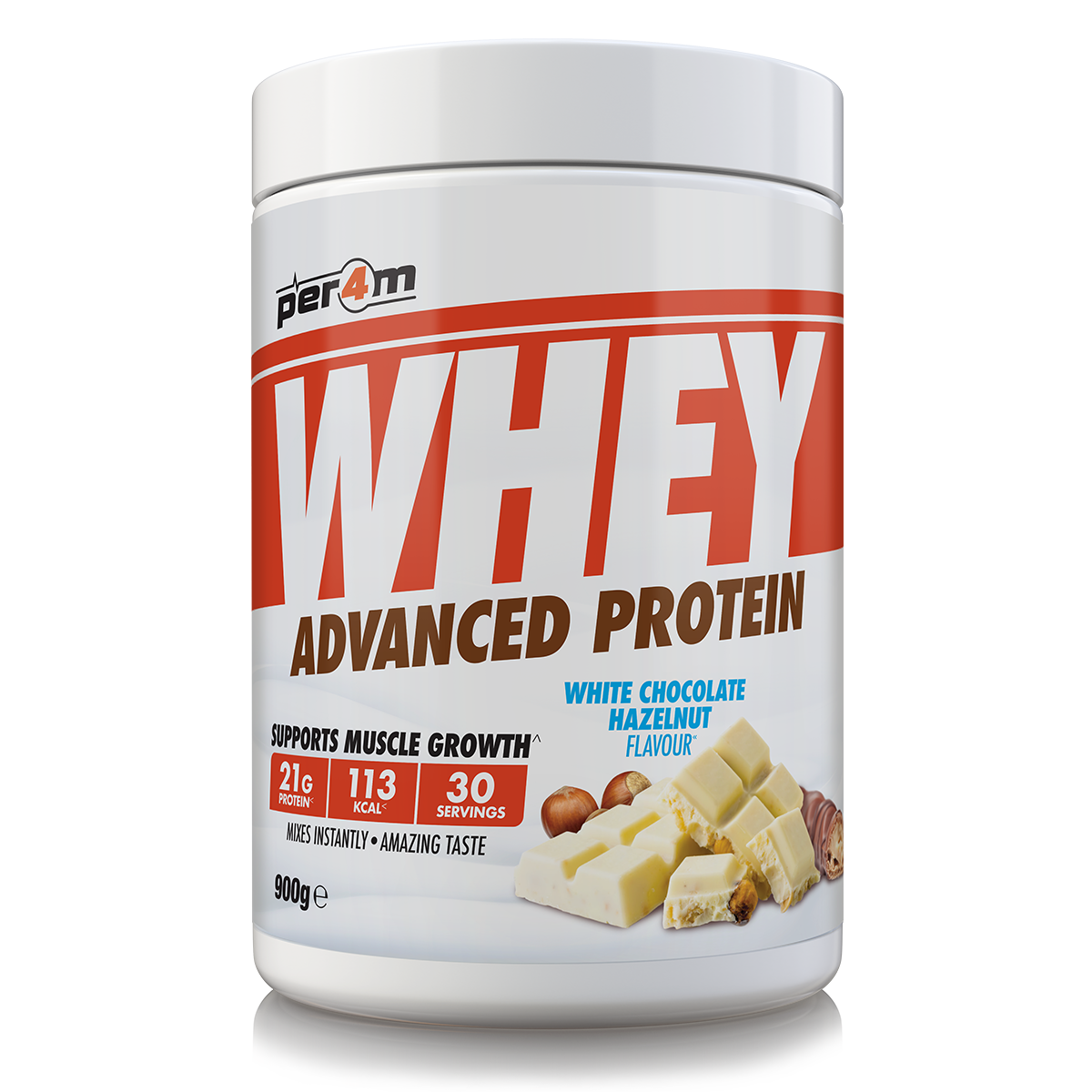 Per4m Advanced Whey Protein 900g - Raspberry White Chocolate