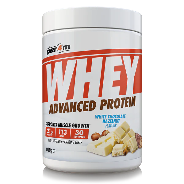 Per4m Advanced Whey Protein 900g White Chocolate Hazelnut
