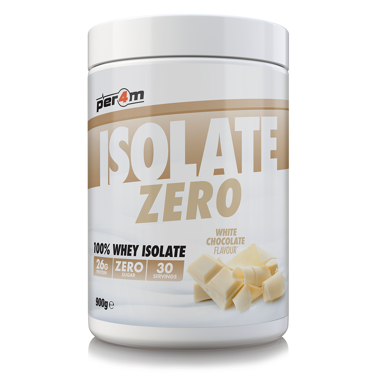Per4m Isolate Zero 900g - White Chocolate Hazlenut