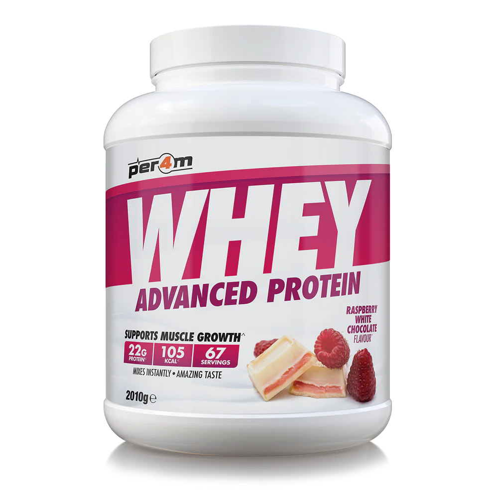 Per4m Advanced Whey Protein 2.01kg Raspberry White Chocolate