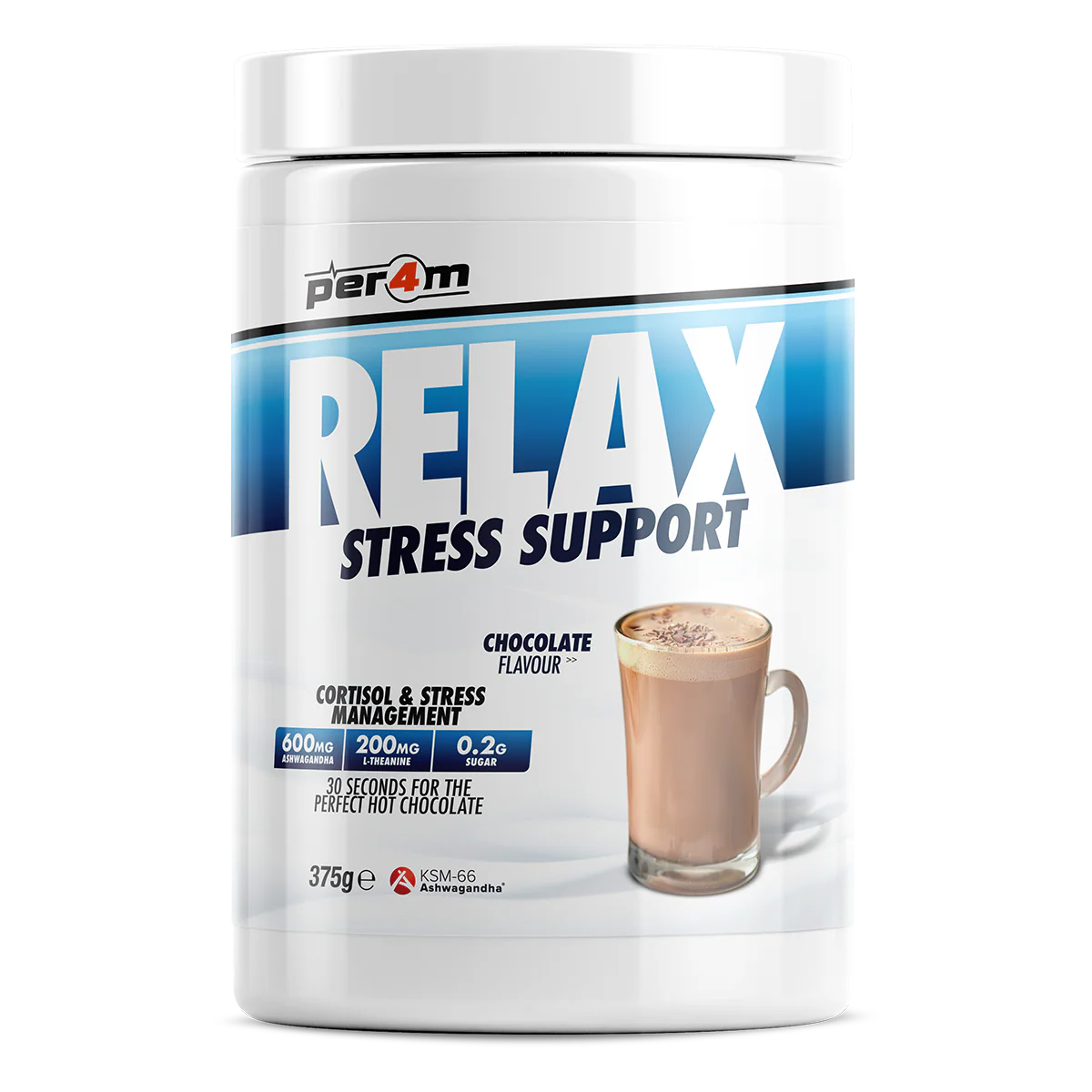 Per4m Relax Stress Support 375g Hot Chocolate